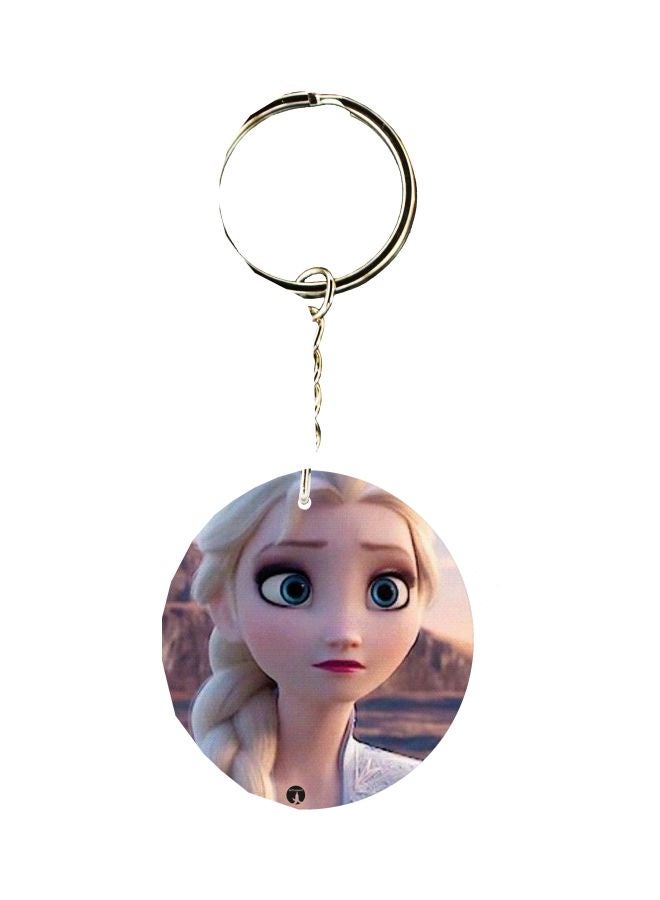 BP Double Sided Cartoon Printed Keychain