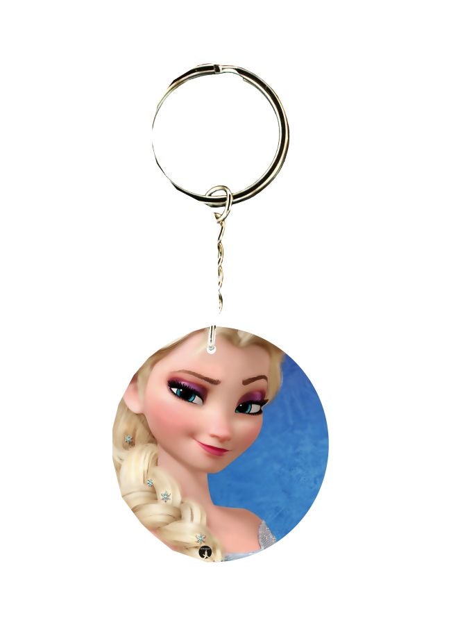 BP Double Sided Cartoon Printed Keychain