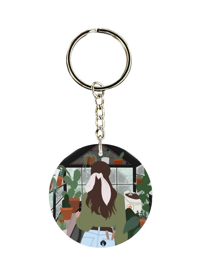 BP Cartoon Printed Double-Sided Keychain