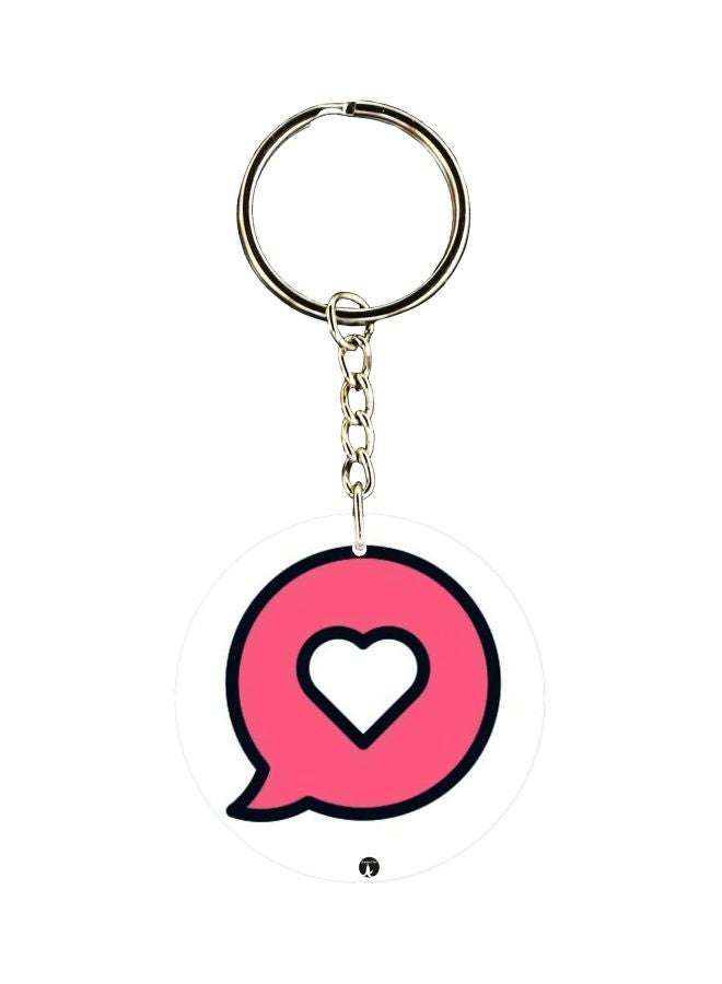 Cartoon Printed Double-Sided Keychain