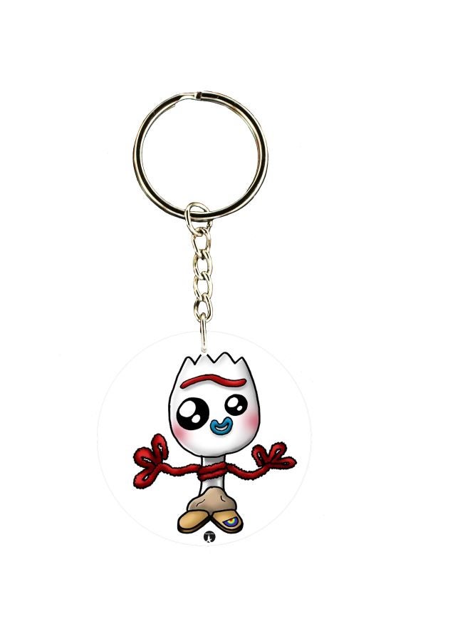 BP Double Sided Cartoon Printed Keychain