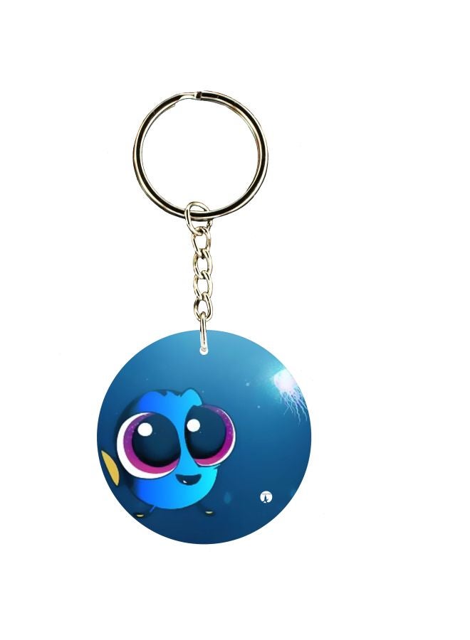 BP Double Sided Cartoon Printed Keychain 