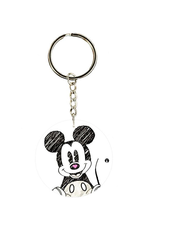 بي بي سلسلة مفاتيح بطبعة ميكي ماوس على الجانبين