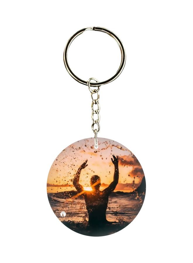 بي بي سلسلة مفاتيح بطبعة على الجانبين