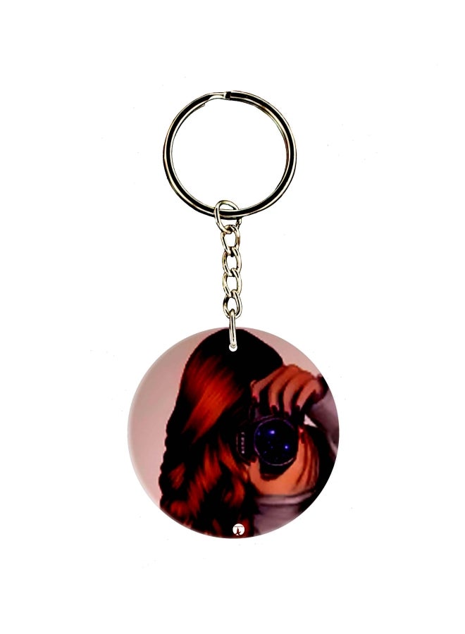 BP Girl Printed Dual Sided Keychain