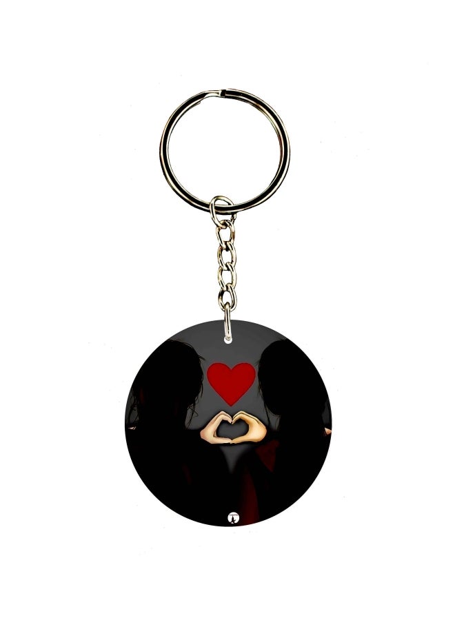 BP Girl Printed Dual Sided Keychain
