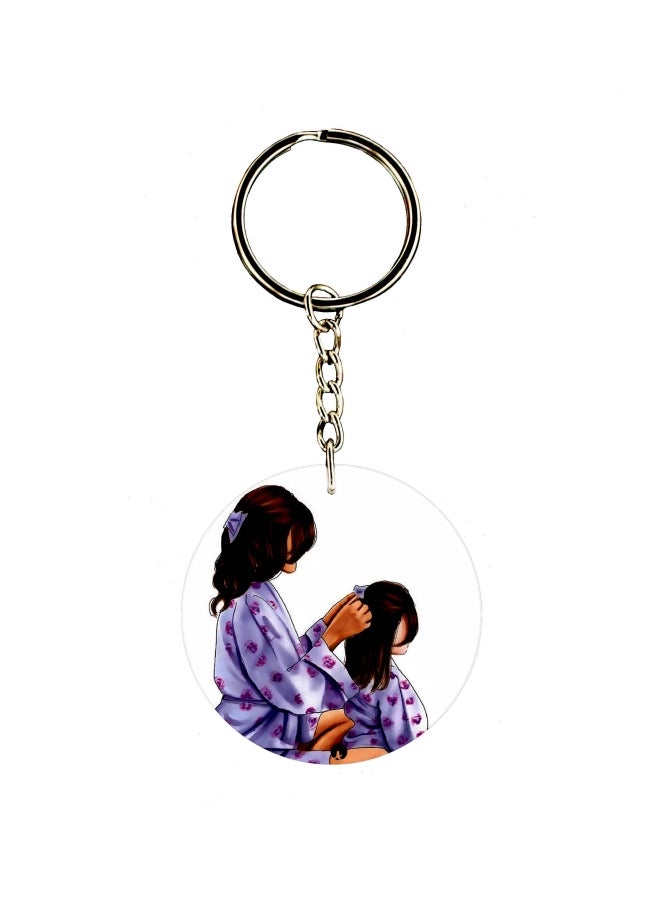 BP Girl Printed Dual Sided Keychain