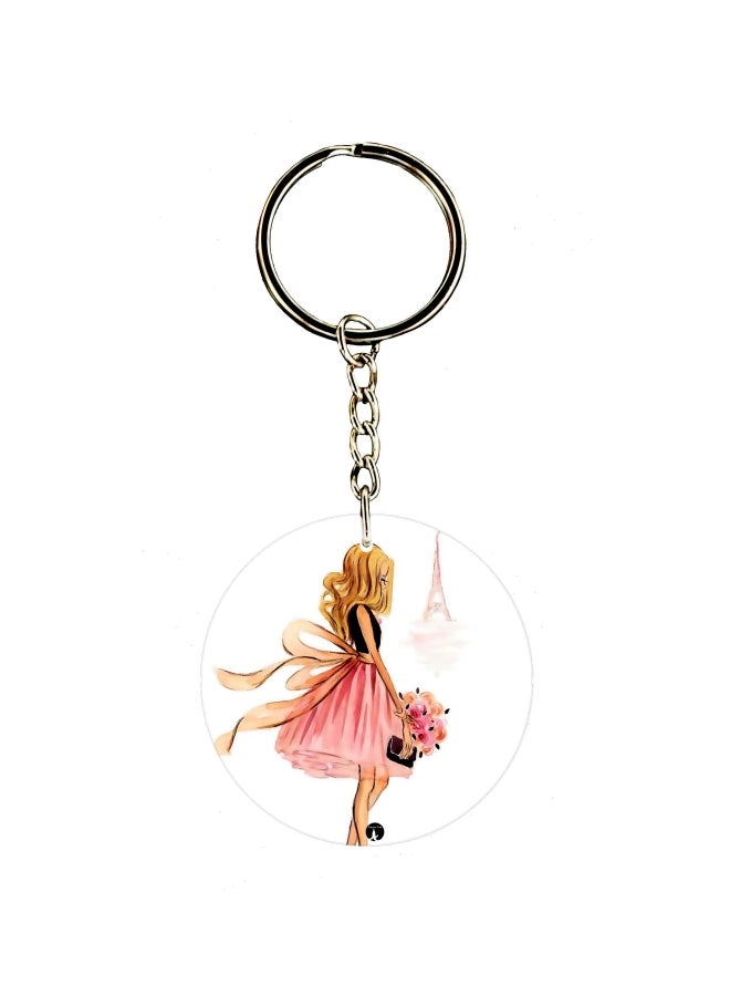 BP Printed Dual Sided Keychain
