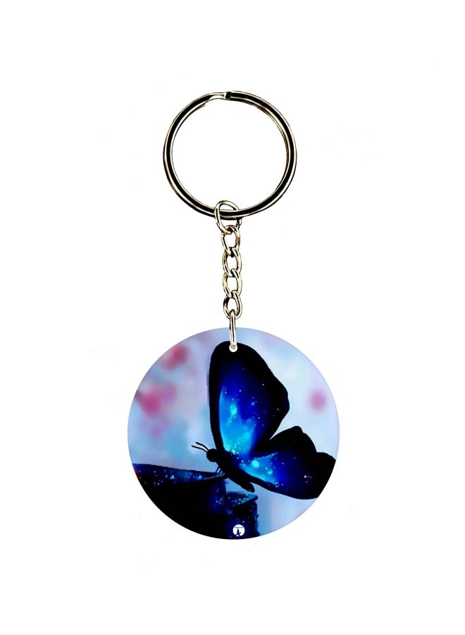 بي بي سلسلة مفاتيح بطبعة فراشة