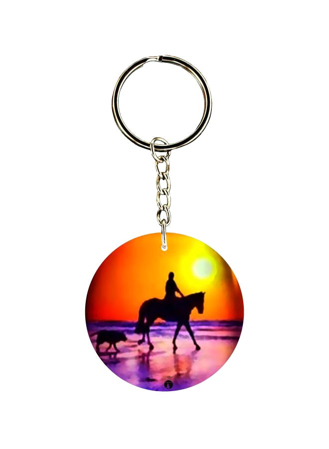 BP Double Sided Printed Keychain