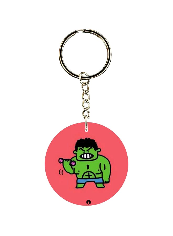 BP Cartoon Hulk Printed Keychain