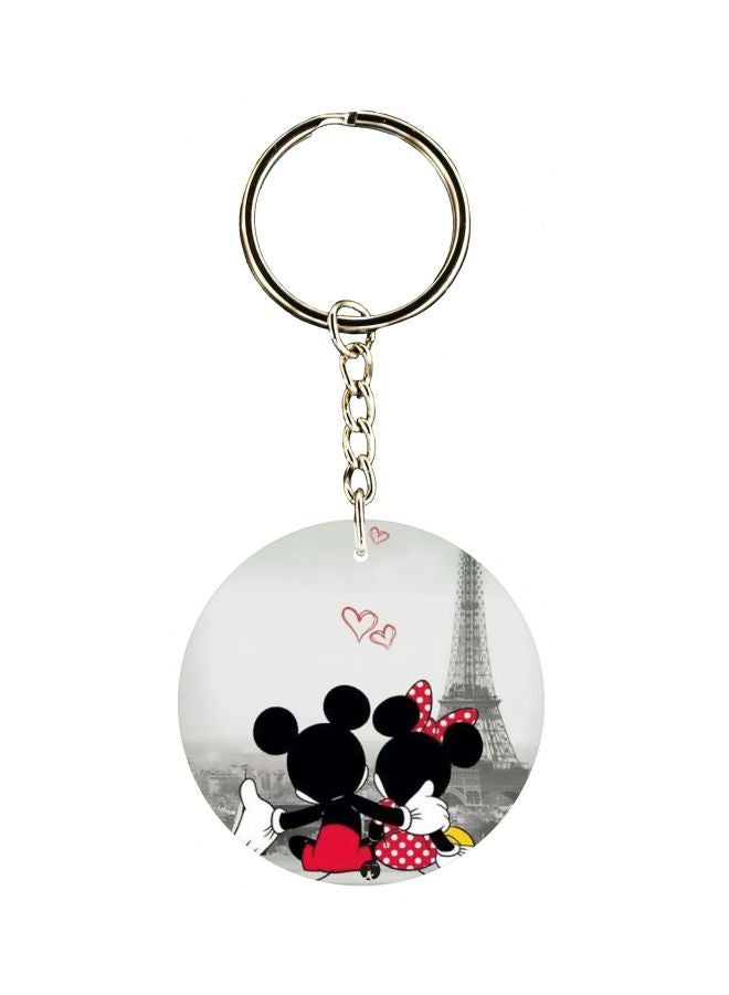 BP Cartoon Printed Double Sided Keychain