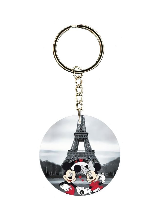 BP Cartoon Printed Double Sided Keychain