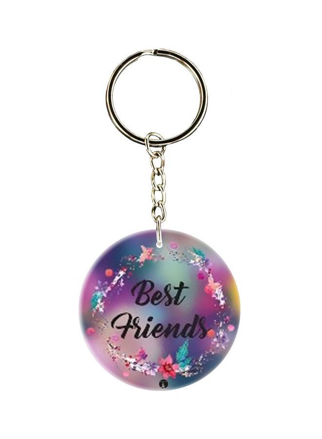 BP Best Friends Printed Keychain