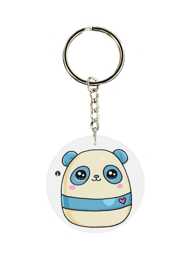 بي بي سلسلة مفاتيح بوجهين بطبعة رسوم كرتونية