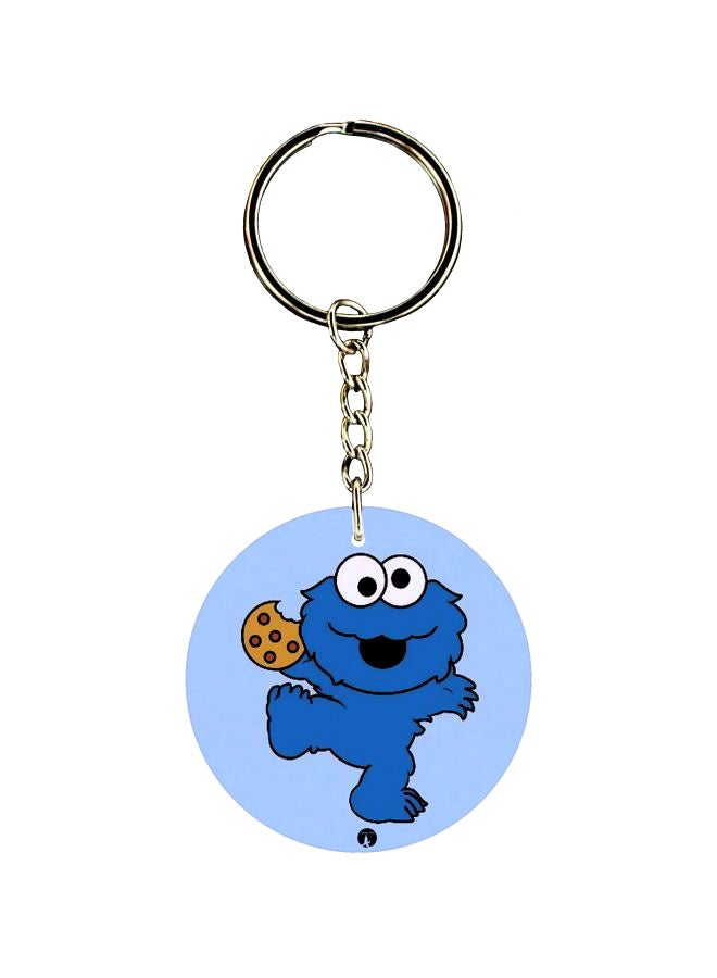 BP Double Sided Cartoon Printed Keychain 