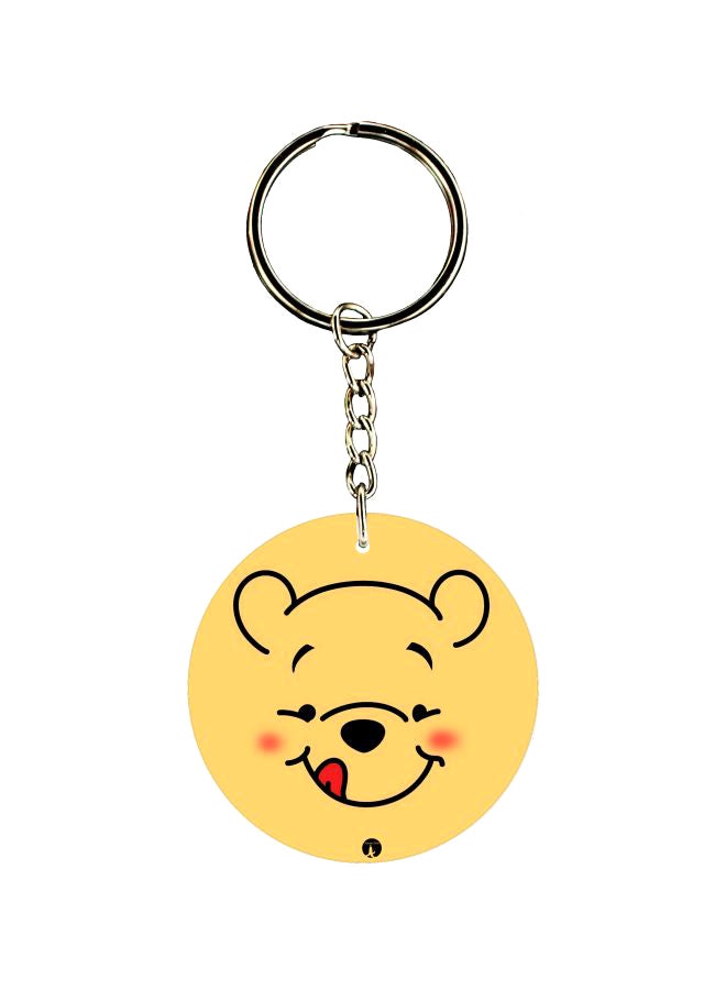 BP Double Sided Bear Printed Keychain