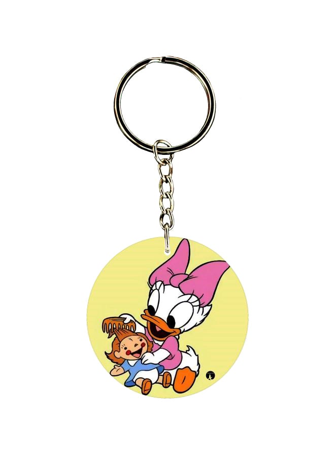 بي بي سلسلة مفاتيح بطبعة شخصية دايزي داك