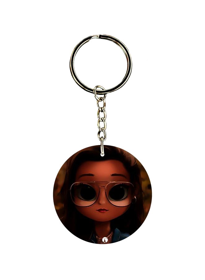BP Cartoon Printed keychain