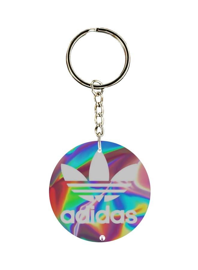 BP Adidas Logo Printed Dual Sided Keychain