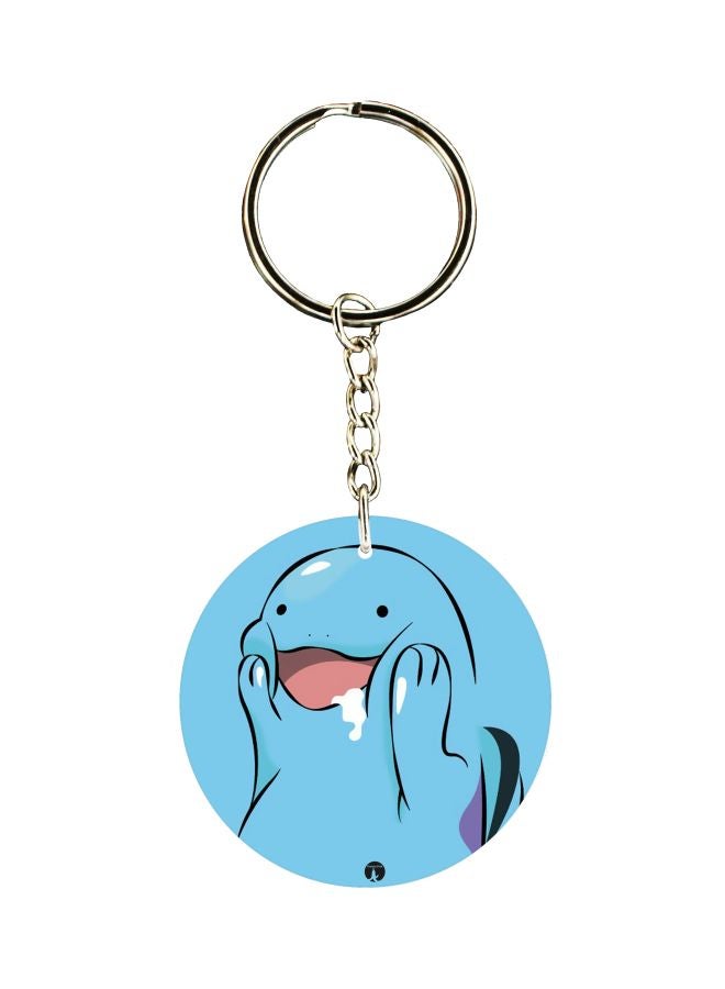 بي بي سلسلة مفاتيح بوجهين بطبعة رسوم كرتونية