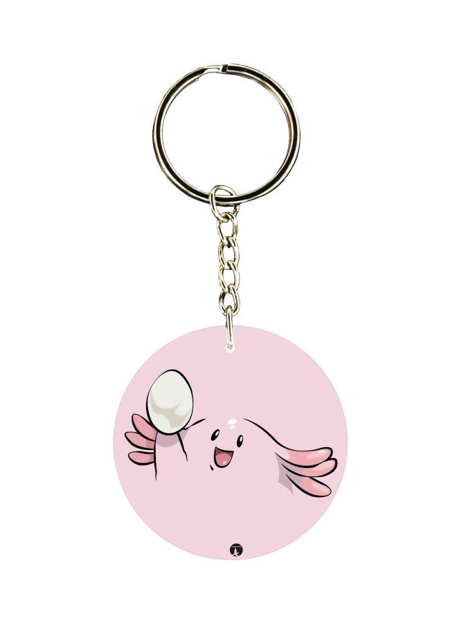 BP Cartoon Printed Dual Sided Keychain