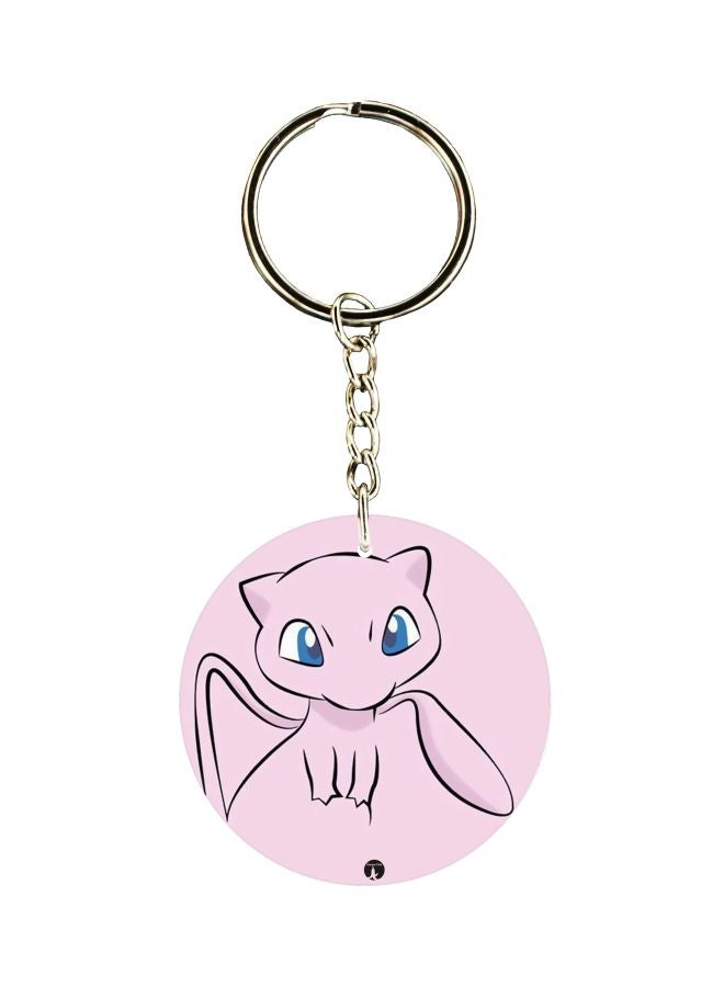 بي بي سلسلة مفاتيح بوجهين بطبعة رسوم كرتونية