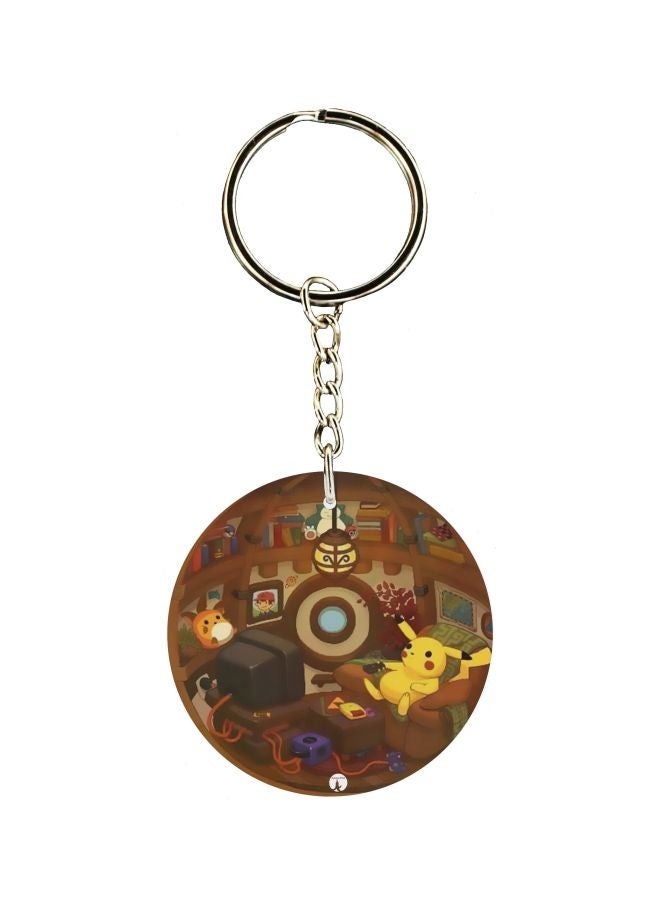 BP Printed Dual Sided Keychain
