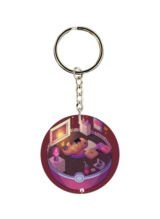 بي بي سلسلة مفاتيح بطبعة على الجانبين