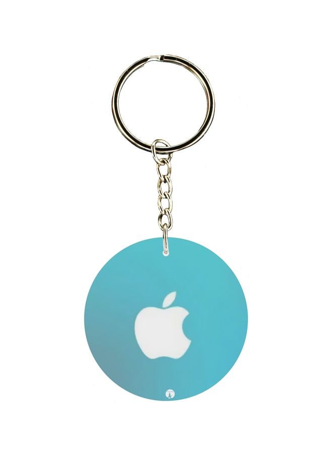 BP Apple Logo Printed Dual Sided Keychain