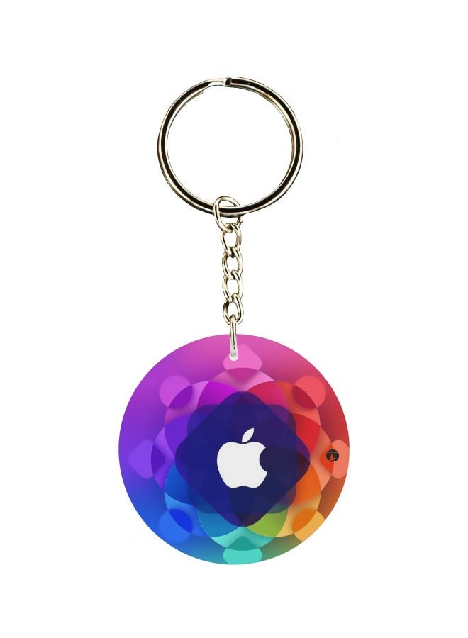 BP Apple Logo Printed Keychain