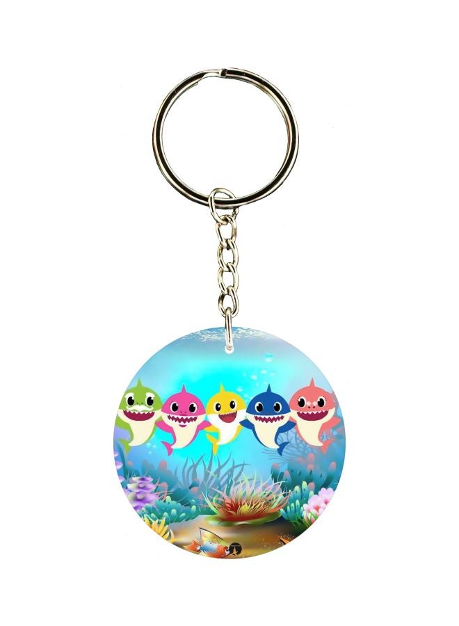 BP Cartoon Printed Double Sided Keychain