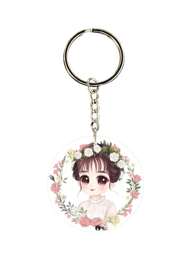 BP Cartoon Printed Double Sided Keychain