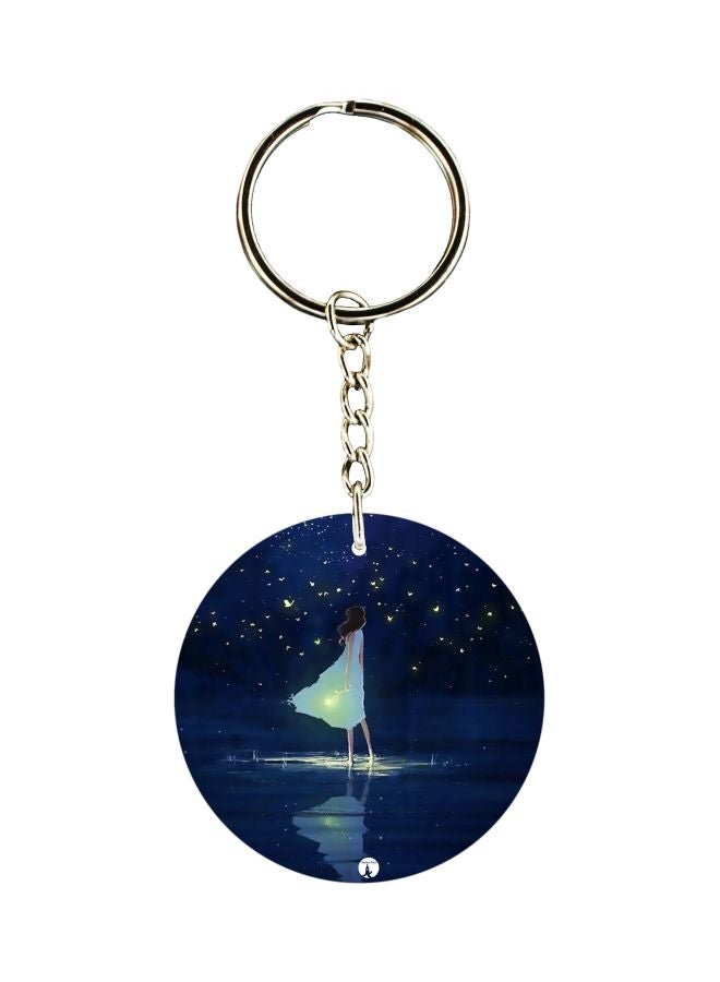 BP Cartoon Printed Double Sided Keychain