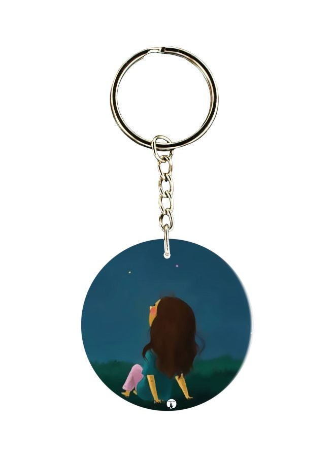 BP Cartoon Printed Double Sided Keychain