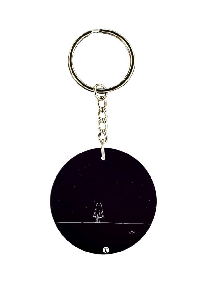 BP Cartoon Printed Double Sided Keychain