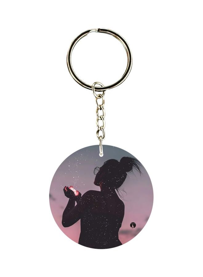 BP Human Figure Printed Keychain