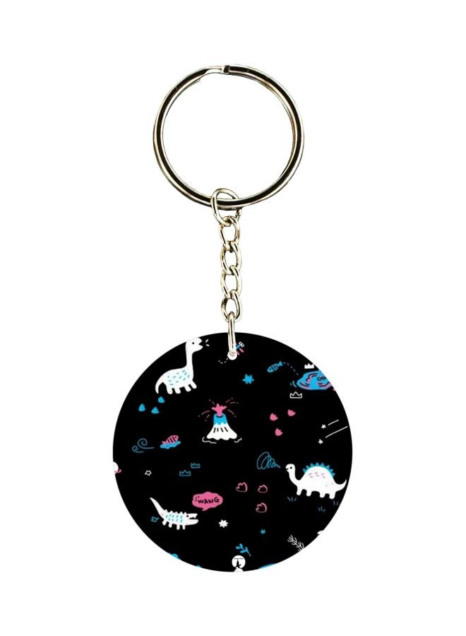 BP Abstract Printed Keychain 