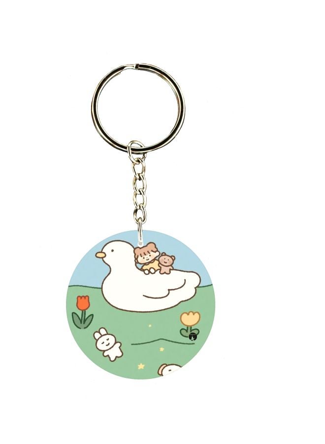 BP Cartoon Printed Keychain