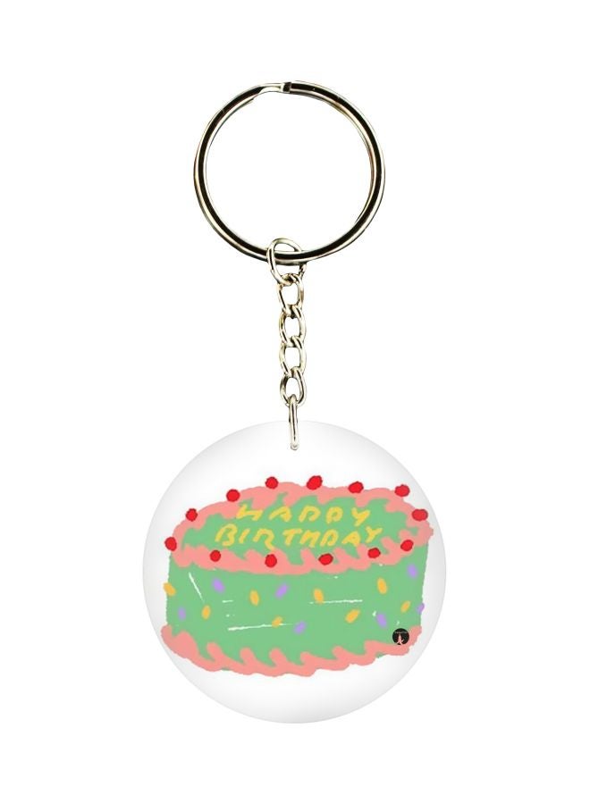 BP Cake Printed Keychain