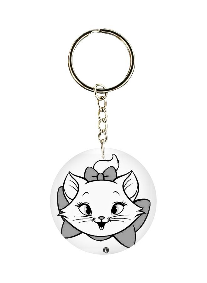 بي بي سلسلة مفاتيح مزينة بطبعة قط