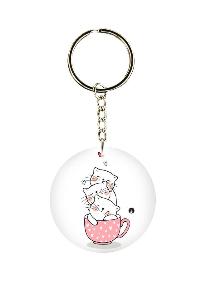 BP Cat Printed Keychain