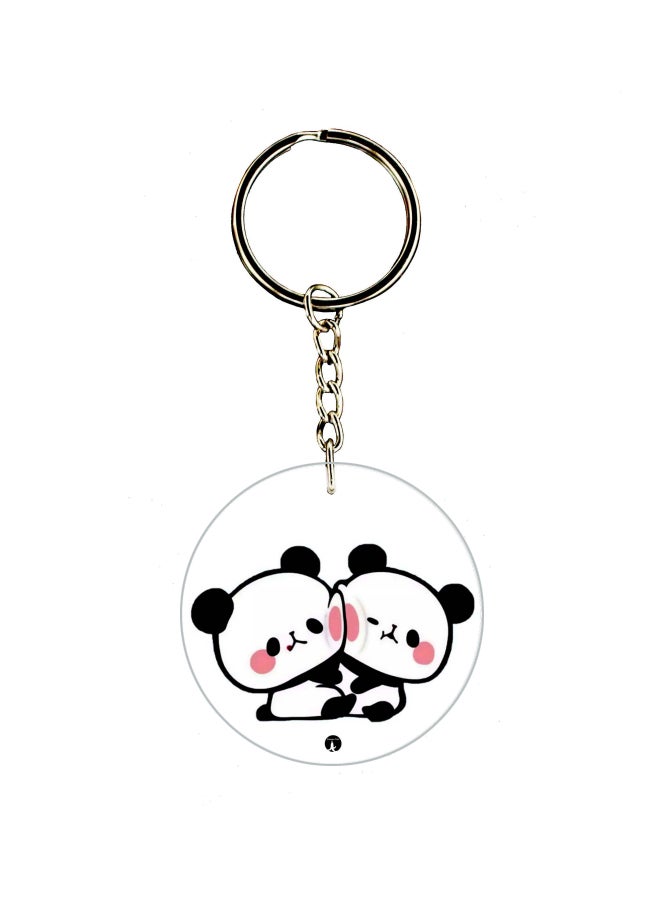 BP Panda Printed Keychain