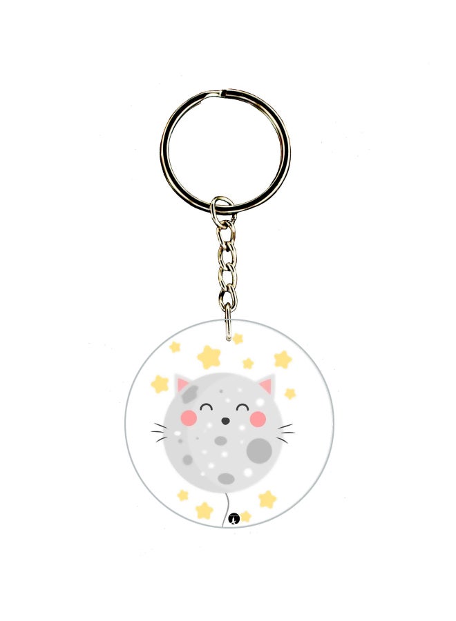 BP Cartoon Printed Dual Sided Keychain