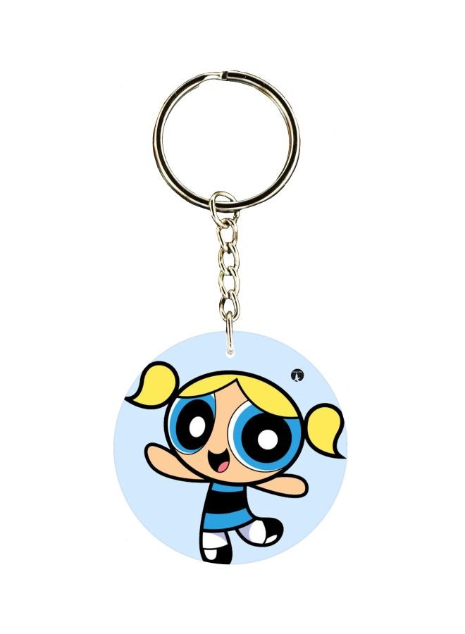 BP Cartoon Printed Dual Sided Keychain