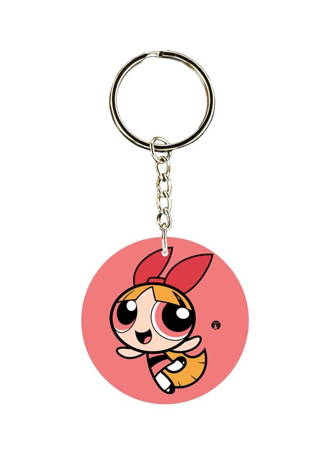 BP Cartoon Printed Dual Sided Keychain