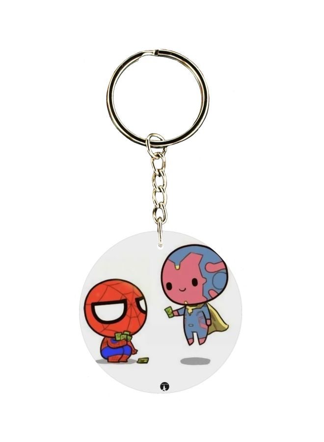 BP Spiderman And Vision Printed Keychain