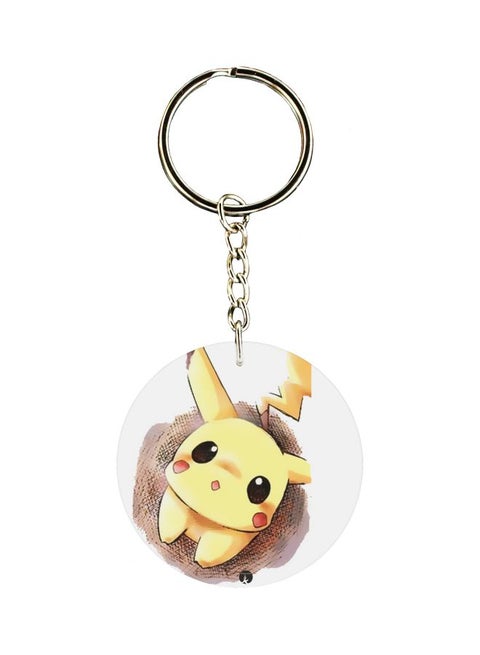 Pikachu Printed Keychain