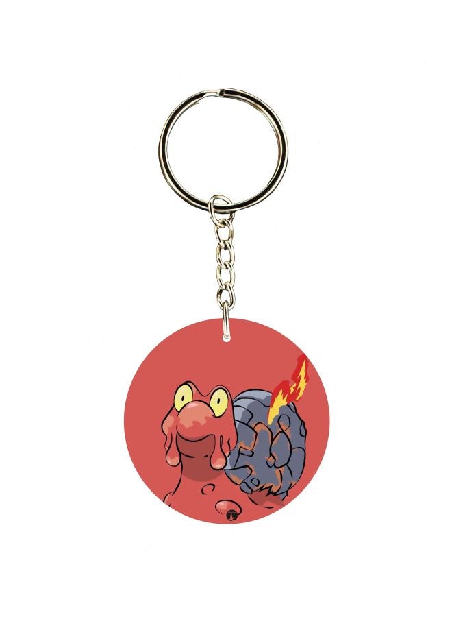 بي بي سلسلة مفاتيح بطبعة رسومات كرتونية