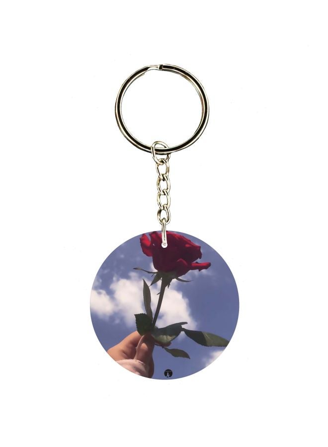 BP Flower Printed Keychain